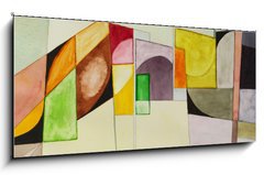 Obraz   an abstract watercolor painting, 120 x 50 cm