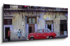 Obraz 1D panorama - 120 x 50 cm F_AB7313323 - street picture of habana