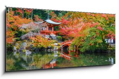 Sklenn obraz 1D panorama - 120 x 50 cm F_AB74882346 - Daigoji Temple in Kyoto - Chrm Daigoji v Kjtu