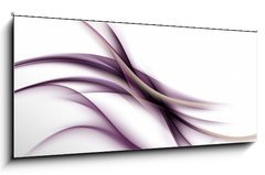 Skleněný obraz 1D panorama - 120 x 50 cm F_AB74921827 - abstrakcyjne fale