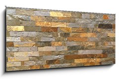 Skleněný obraz 1D panorama - 120 x 50 cm F_AB75744500 - Stone tiles - Kamenné dlaždice