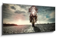 Obraz   Motard sur la route, 120 x 50 cm