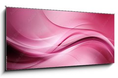 Skleněný obraz 1D panorama - 120 x 50 cm F_AB77910938 - Creative Purple Waves