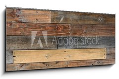 Obraz 1D panorama - 120 x 50 cm F_AB78944446 - Old vintage wood textured