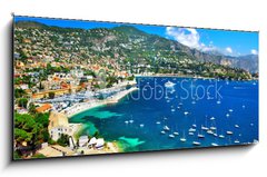 Obraz   azure coast of France  panoramic view of Nice, 120 x 50 cm