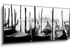 Sklenn obraz 1D - 120 x 50 cm F_AB794600 - venise, gondoles - Venise, gondoly