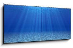 Sklenn obraz 1D panorama - 120 x 50 cm F_AB79896742 - The sun's rays underwater