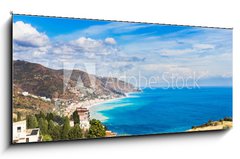 Skleněný obraz 1D panorama - 120 x 50 cm F_AB79948671 - Taormina