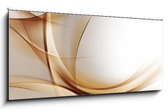 Obraz 1D panorama - 120 x 50 cm F_AB79976073 - Elegant Gold Waves