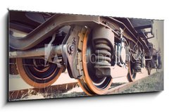 Obraz 1D panorama - 120 x 50 cm F_AB80011909 - vintage train