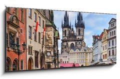 Obraz 1D panorama - 120 x 50 cm F_AB80631024 - Prague, Czech Republic, Central Europe, 26.12.2014. The view ove