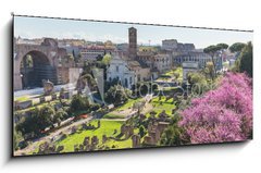 Sklenn obraz 1D panorama - 120 x 50 cm F_AB83841599 - The Roman Forum in Rome, Italy