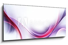 Obraz 1D panorama - 120 x 50 cm F_AB85107105 - Elegant Fractal Waves Design