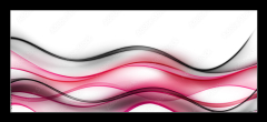 Skleněný obraz 1D panorama - 120 x 50 cm F_AB87078495 - Red Black Element Art Design