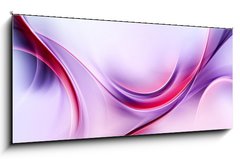 Obraz   Purple Abstract Waves Art Composition Background, 120 x 50 cm