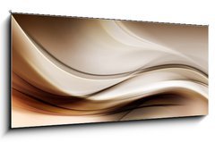 Obraz   Gold Abstract Wave Art Composition Background, 120 x 50 cm