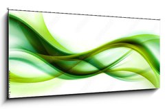 Obraz 1D panorama - 120 x 50 cm F_AB89102505 - abstract green wave background