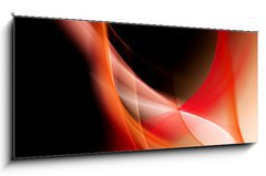 Skleněný obraz 1D panorama - 120 x 50 cm F_AB89351158 - abstract color wave background - abstraktní barevné vlny pozadí