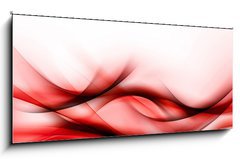 Obraz 1D panorama - 120 x 50 cm F_AB90110772 - Red Abstract - erven abstraktn