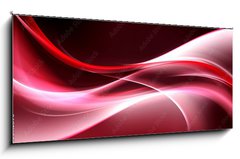 Skleněný obraz 1D panorama - 120 x 50 cm F_AB90112890 - Abstract Red Background Design - Abstraktní červené pozadí Design