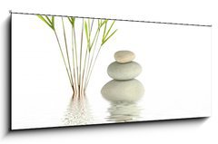 Obraz   Zen Spa Stones and Bamboo, 120 x 50 cm