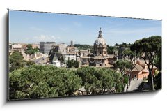 Obraz 1D panorama - 120 x 50 cm F_AB96153343 - The part of old town and Roman ruins in Rome
