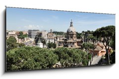 Obraz   The part of old town and Roman ruins in Rome, 120 x 50 cm