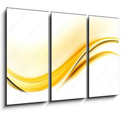Obraz 3D tdln - 105 x 70 cm F_BB100723495 - Awesome Abstract Yellow Wave Design