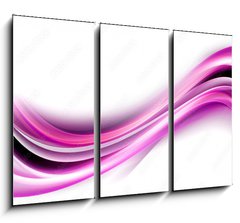 Obraz 3D tdln - 105 x 70 cm F_BB103742070 - Light Pink Waves Background