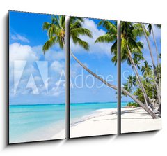 Obraz 3D tdln - 105 x 70 cm F_BB116010752 - Urlaub am Strand