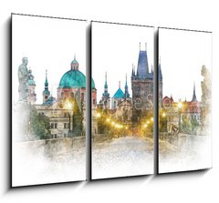 Obraz 3D tdln - 105 x 70 cm F_BB118221693 - Prague