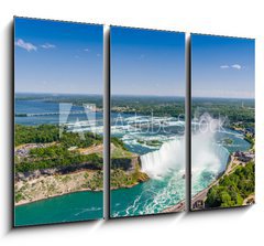 Obraz 3D tdln - 105 x 70 cm F_BB121465615 - Aerial view of Niagara horseshoe falls. Ontario Canada