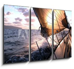 Obraz 3D tdln - 105 x 70 cm F_BB122844 - sailing to the sunrise