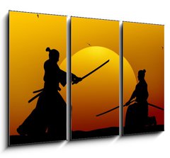 Obraz 3D tdln - 105 x 70 cm F_BB12683766 - Samurai