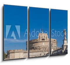 Obraz 3D tdln - 105 x 70 cm F_BB128550149 - Sant Angelo Bridge in Rome