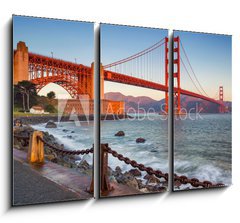 Obraz   San Francisco. Image of Golden Gate Bridge in San Francisco, California during sunrise., 105 x 70 cm