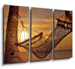 Obraz 3D tdln - 105 x 70 cm F_BB13184187 - Sunset Hammock - Zpad slunce Houpac s