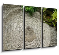Obraz 3D tdln - 105 x 70 cm F_BB132372452 - Zen garden in Japan