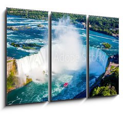 Obraz 3D tdln - 105 x 70 cm F_BB132838674 - Niagara falls aerial view