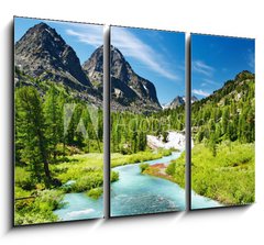 Obraz 3D tdln - 105 x 70 cm F_BB13388404 - Mountain view - Horsk vhled