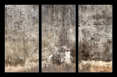 Obraz 3D tdln - 105 x 70 cm F_BB138386039 - Dirty wall with broken cement plaster.