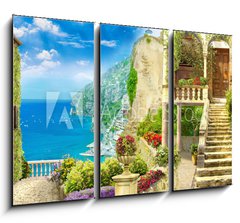 Obraz   Digital fresco. Italy street, 105 x 70 cm