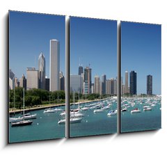 Obraz 3D tdln - 105 x 70 cm F_BB14134092 - Waterfront,CHICAGO_USA