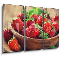 Obraz 3D tdln - 105 x 70 cm F_BB141549006 - Fresh Sweet Strawberries  - erstv sladk jahody
