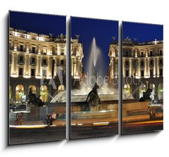 Obraz 3D tdln - 105 x 70 cm F_BB14448302 - piazza della republica