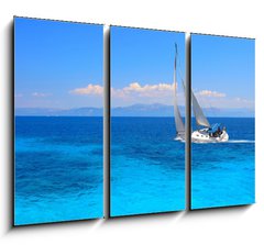 Obraz 3D tdln - 105 x 70 cm F_BB14821567 - Sailing yacht