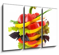 Obraz 3D tdln - 105 x 70 cm F_BB15196613 - Vegetables sandwich.