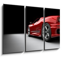 Obraz   Red car, 105 x 70 cm