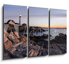 Obraz 3D tdln - 105 x 70 cm F_BB16967921 - The Portland Head Light