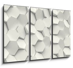 Obraz 3D tdln - 105 x 70 cm F_BB171149811 - hexagon geometric background
